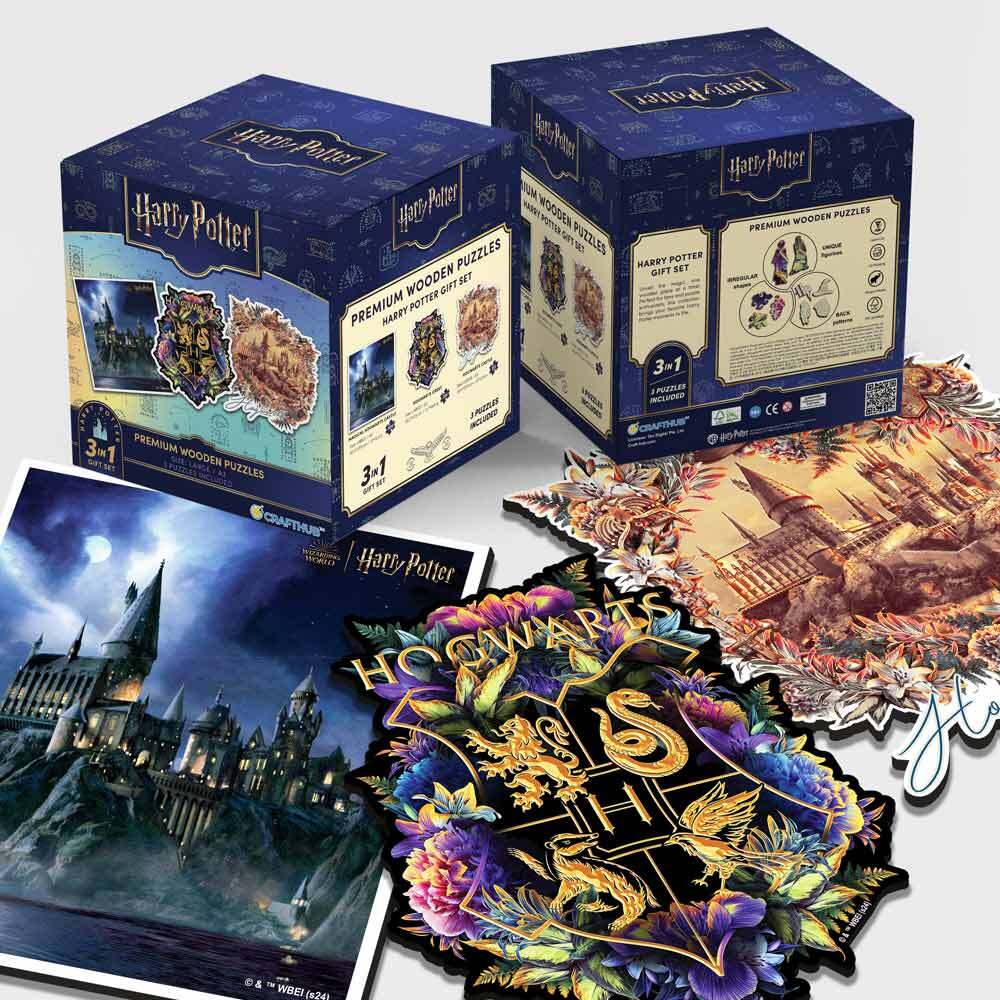 ハリー・ポッター™ - 木製ジグソーパズル 3点 ギフトセット + さらに3,075円OFF