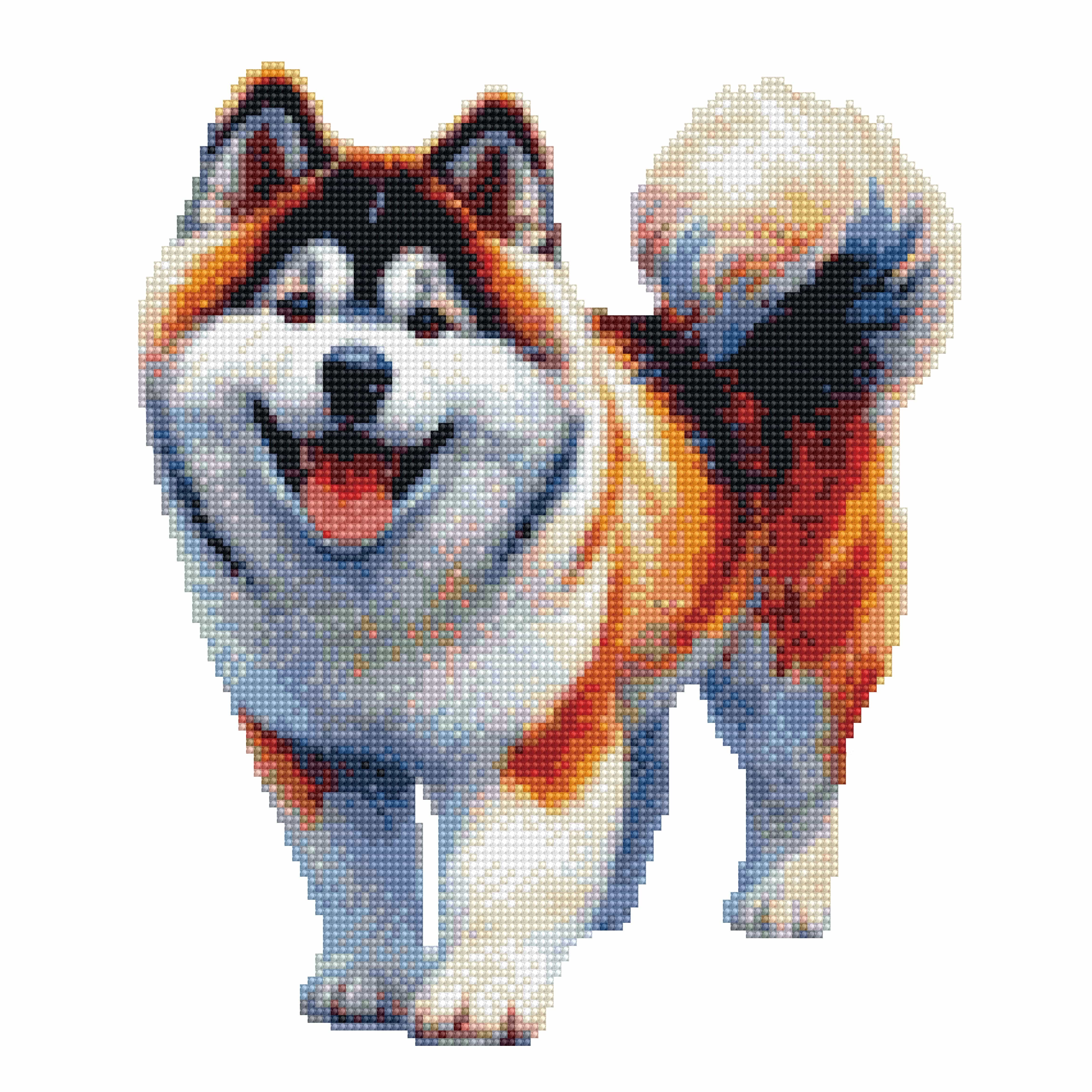 秋田犬 - ダイヤモンドペインティングキット
