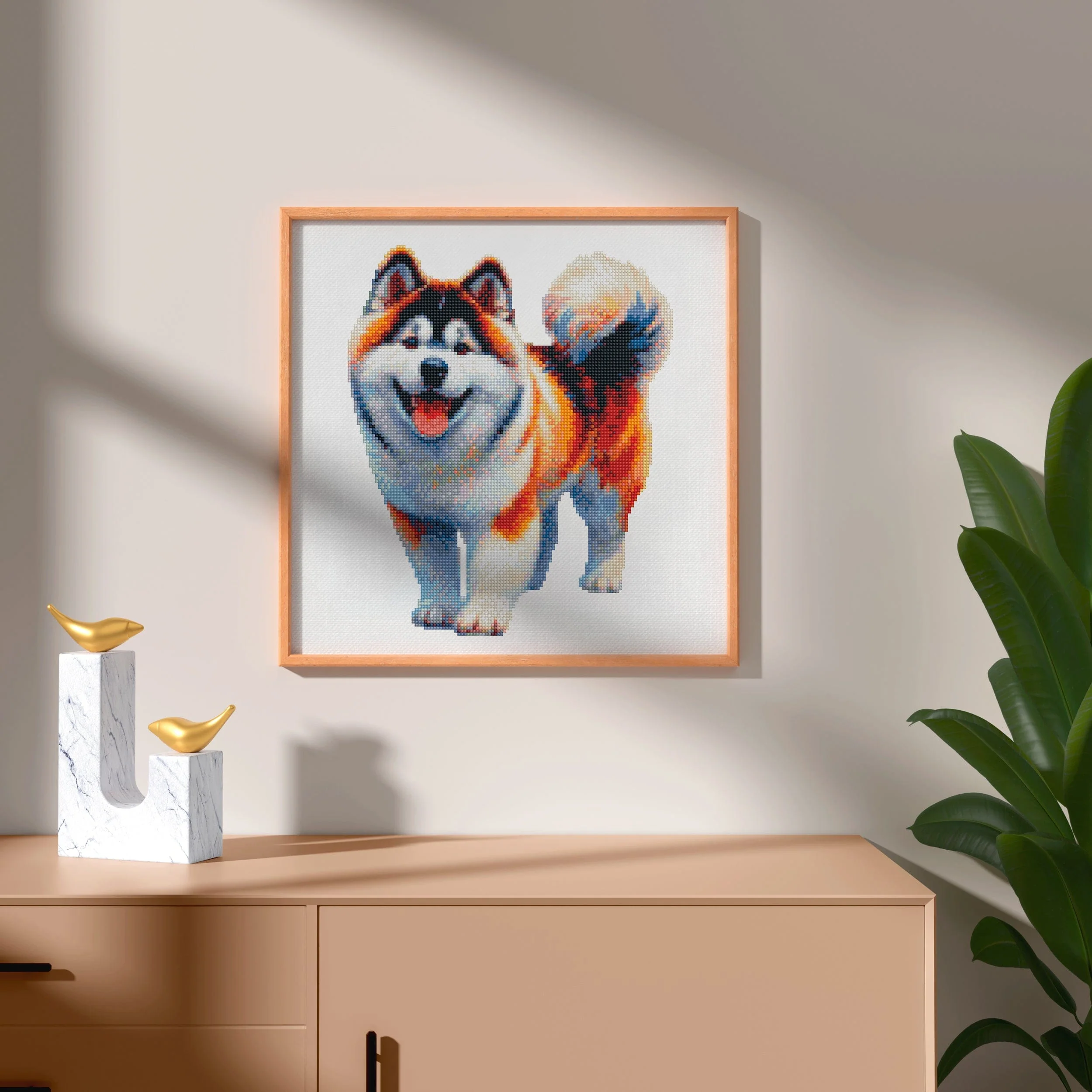 秋田犬 - ダイヤモンドペインティングキット - Image 2