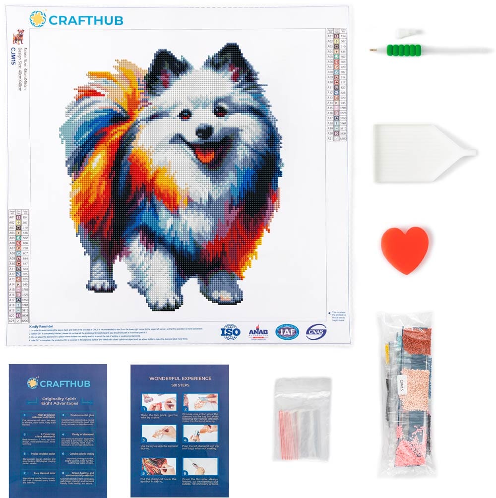 アメリカンエスキモードッグ - ダイヤモンドペインティング キット - Image 3