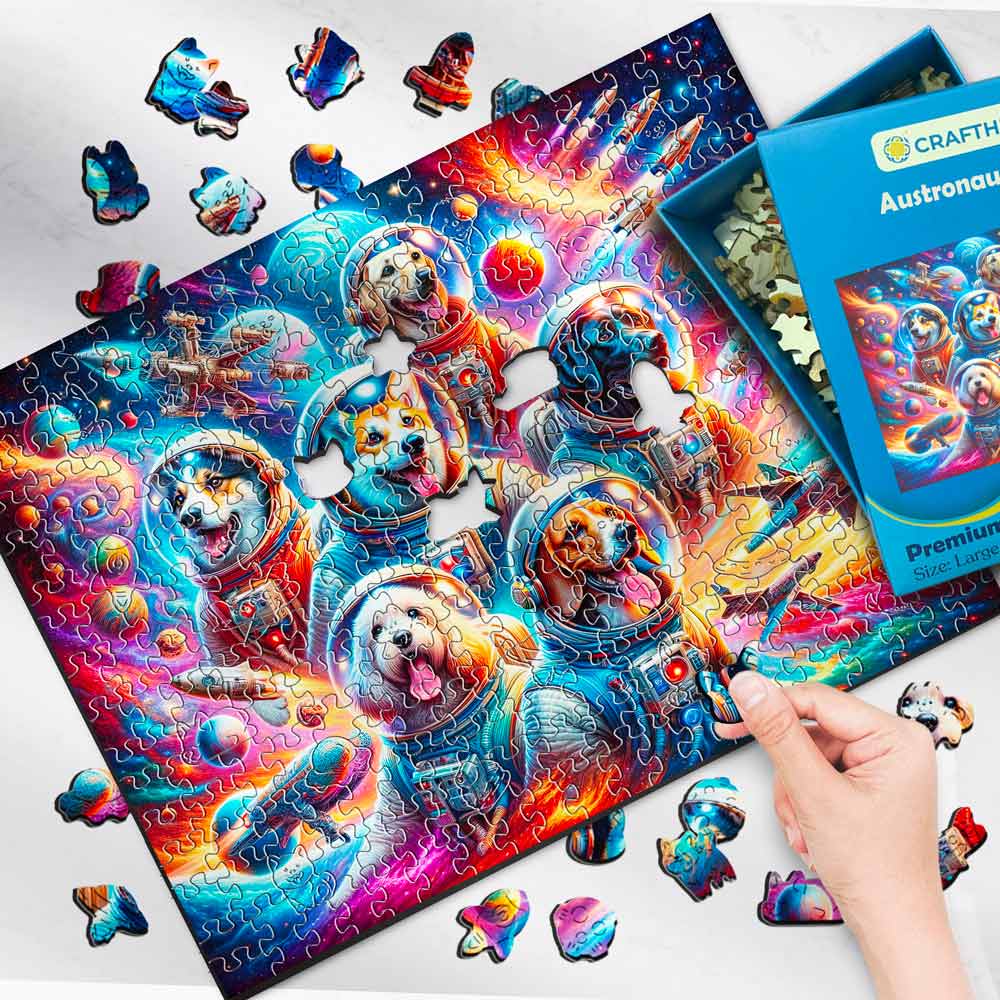 宇宙飛行士の犬 - ジグソーパズル - Image 3