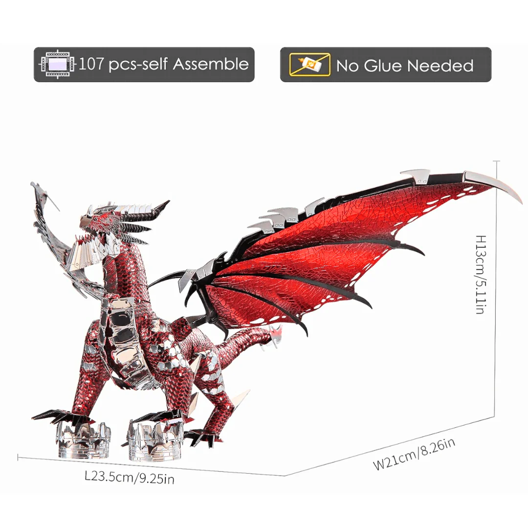 ブラックドラゴン3Dメタルパズル - Image 3