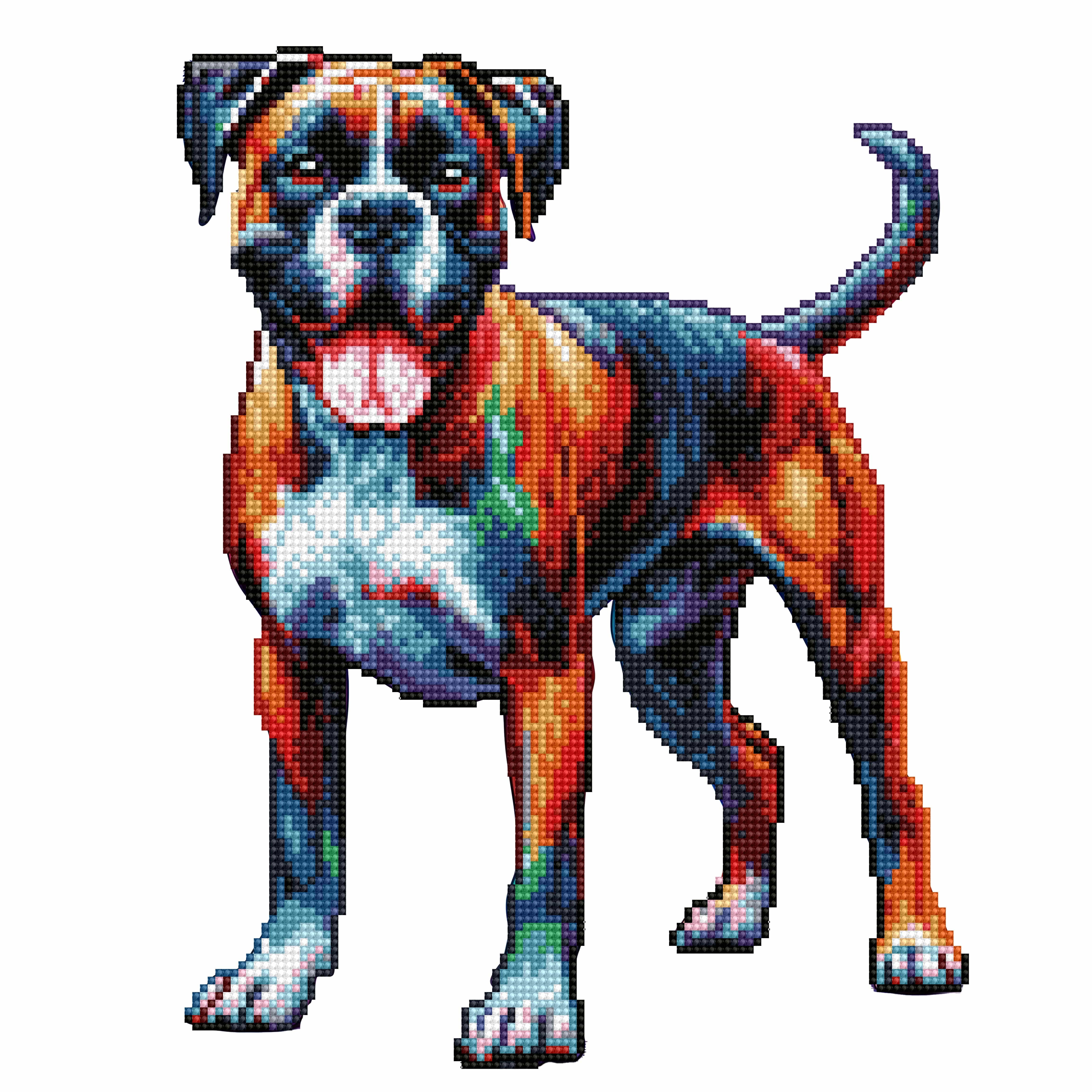 ボクサー犬 - ダイヤモンドペインティングキット