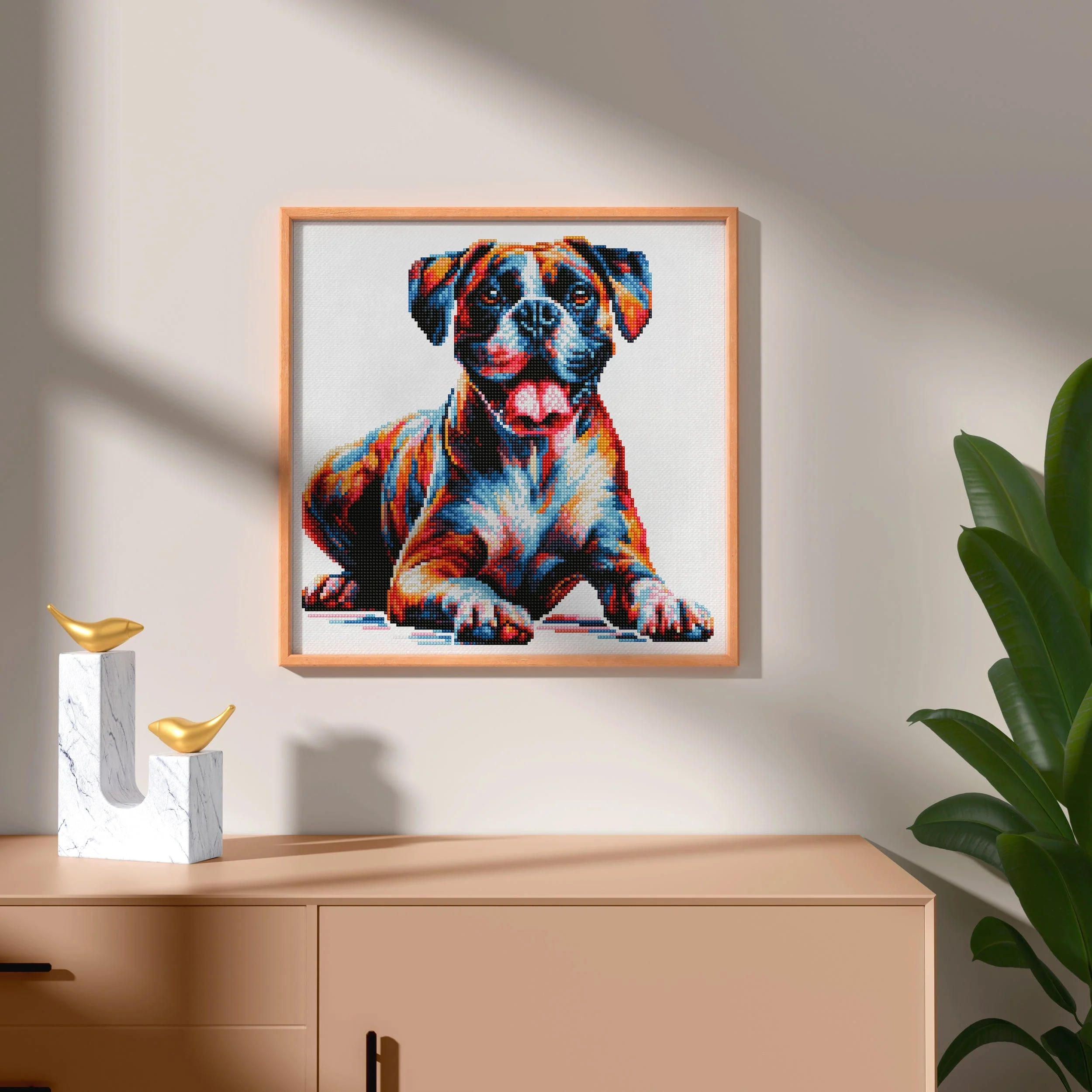 ボクサー犬 - ダイヤモンドペインティングキット - Image 2