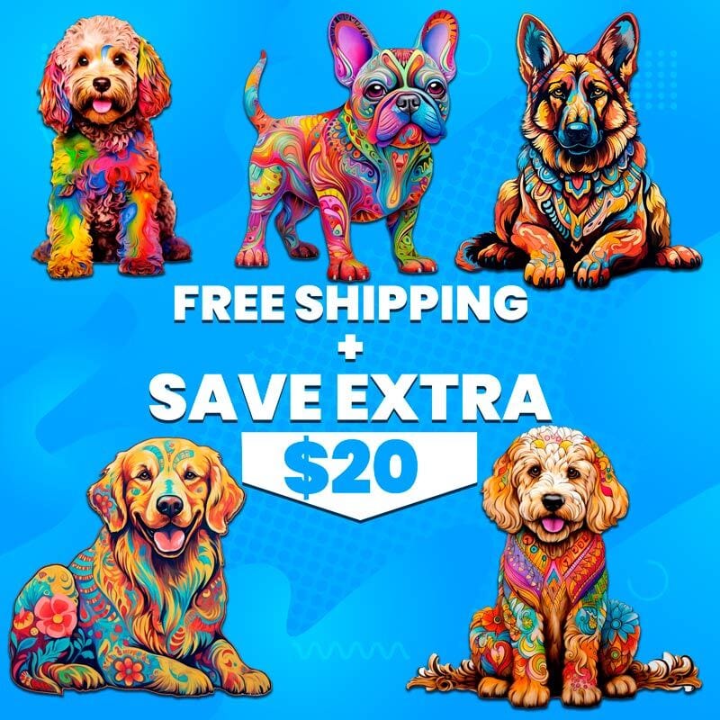 犬：5つのベストセラー・ジグソーパズルセット(最大3,000円 OFF + 送料無料)