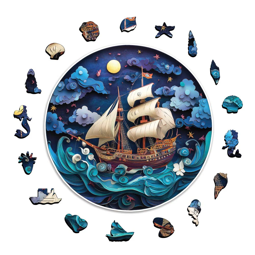 海の夢 - 木製ジグソーパズル - Image 3
