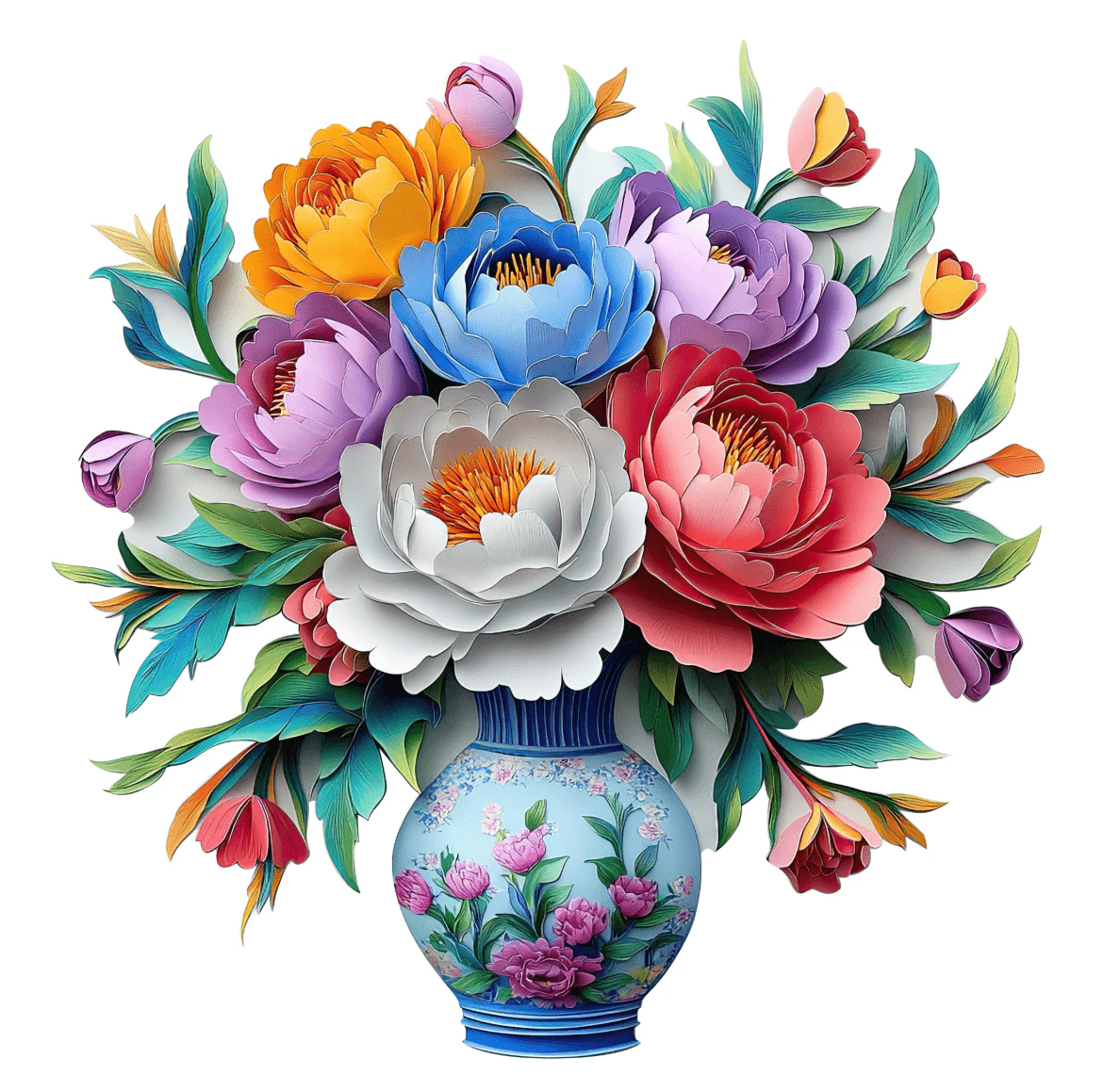 花瓶 - 木製ジグソーパズル