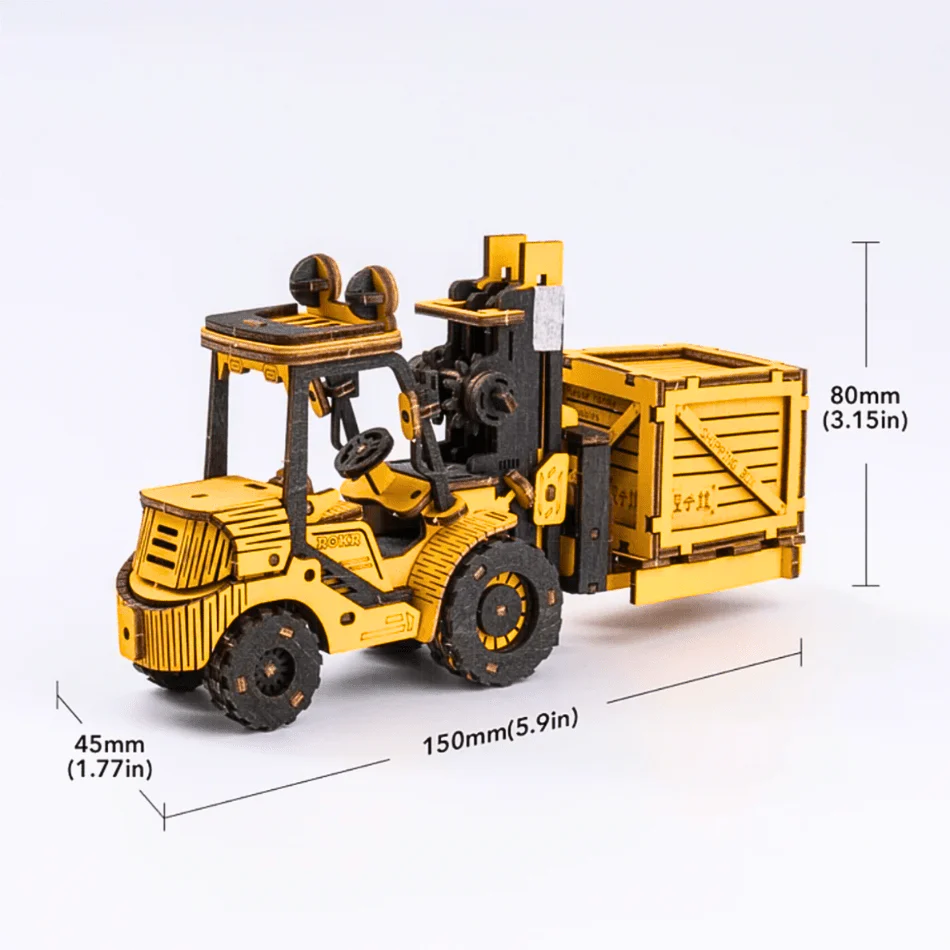 フォークリフト・工事車両 3D立体パズル - Image 6