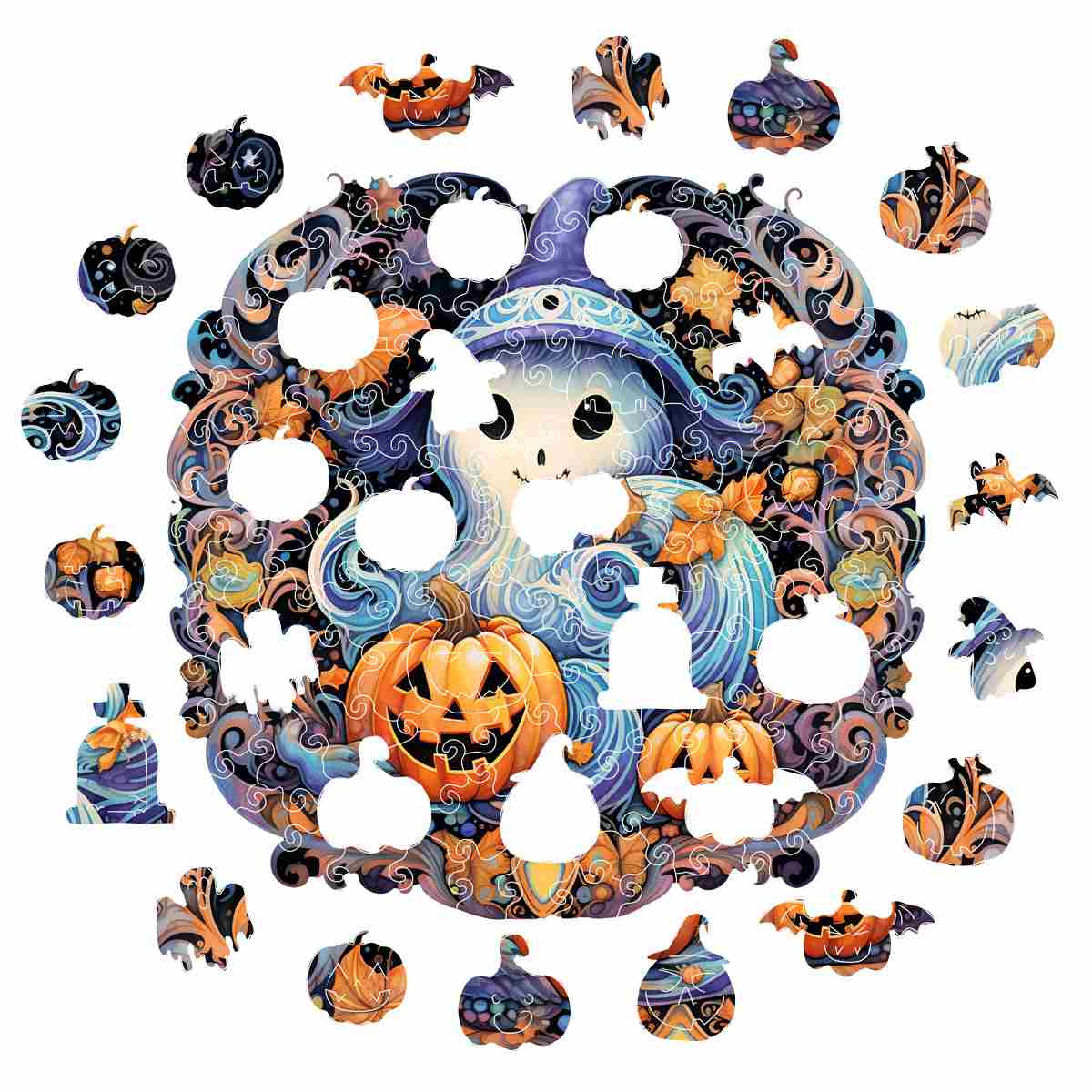ハロウィンおばけ - ジグソーパズル - Image 3