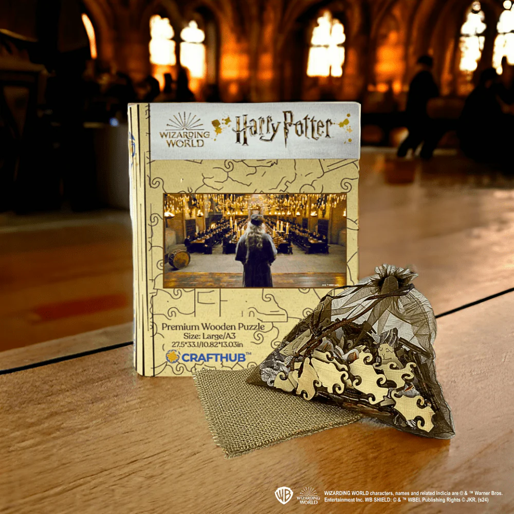 ハリー・ポッター - ダンブルドアと大広間 木製ジグソーパズル - Image 2