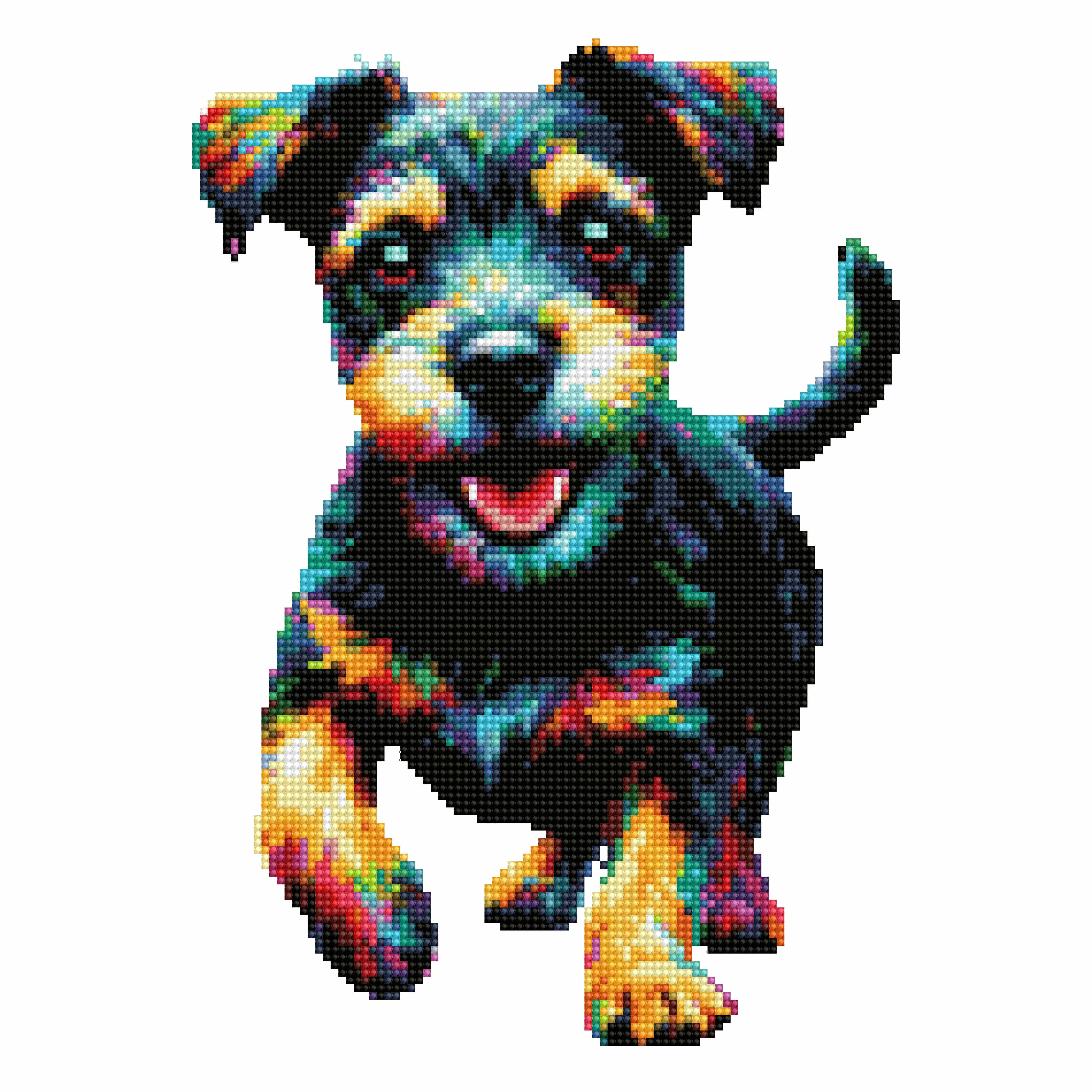 パタデール・テリア犬 - ダイヤモンドペインティングキット