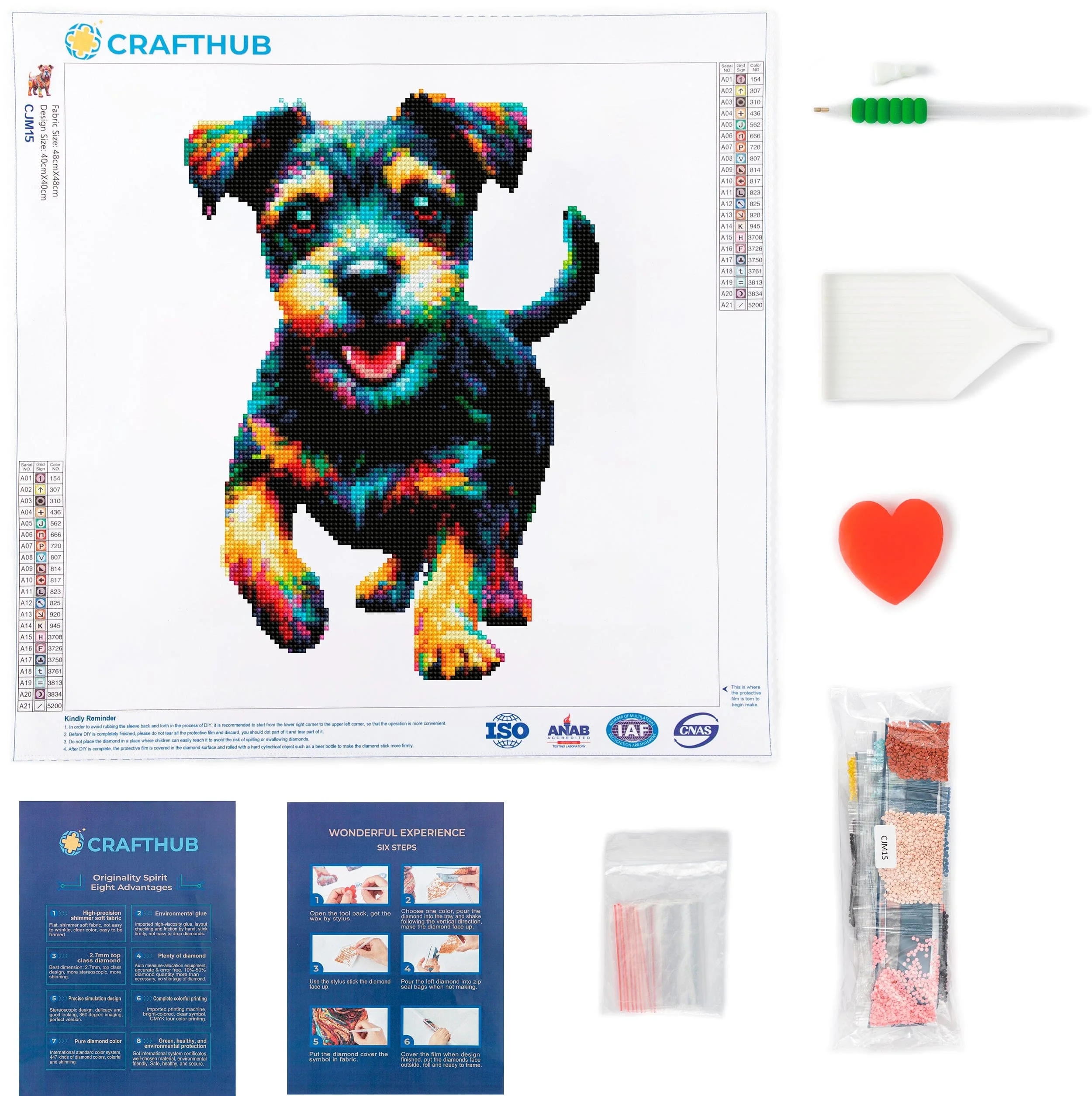 パタデール・テリア犬 - ダイヤモンドペインティングキット - Image 3