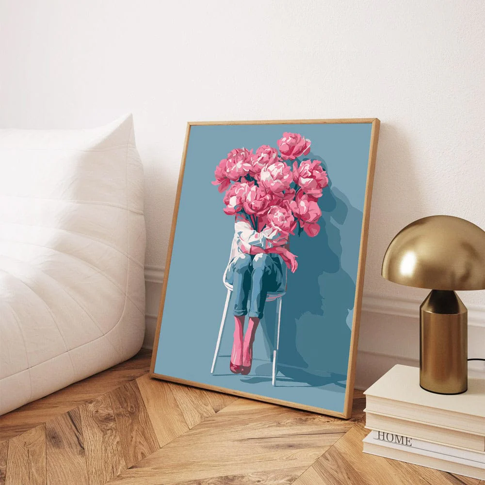 根ざした花 - 数字で塗る絵画キット - Image 4