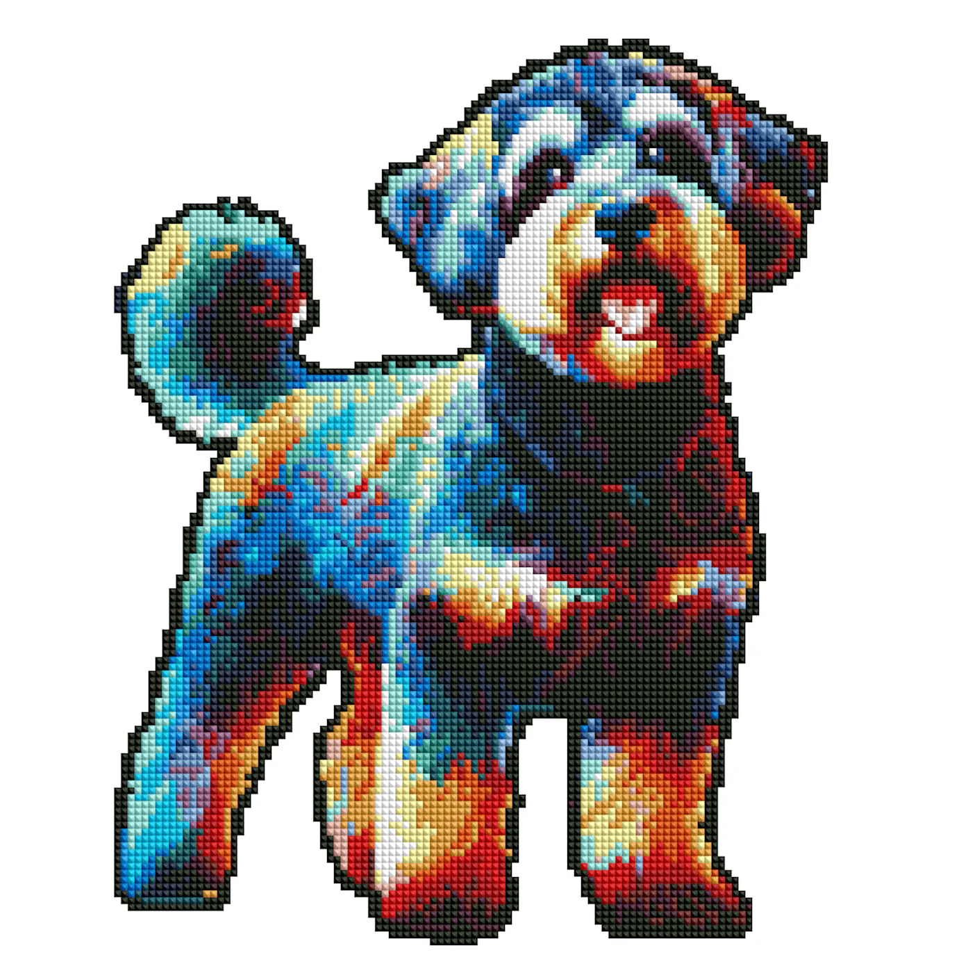 シュヌードル犬 - ダイヤモンドペインティング キット