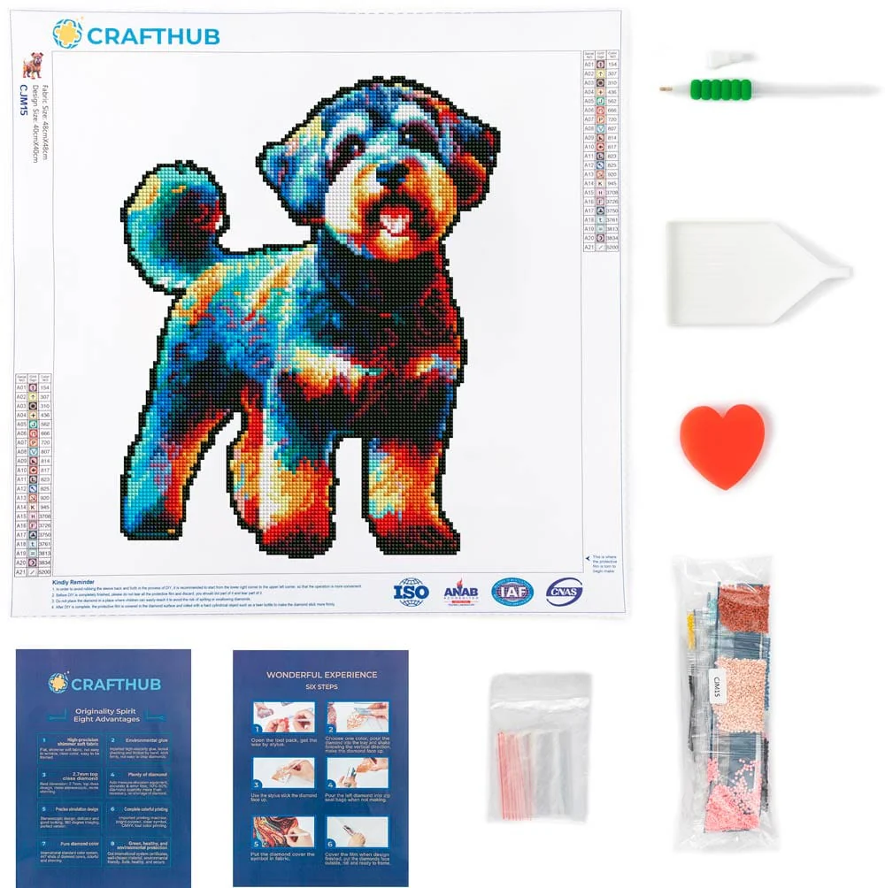 シュヌードル犬 - ダイヤモンドペインティング キット - Image 3