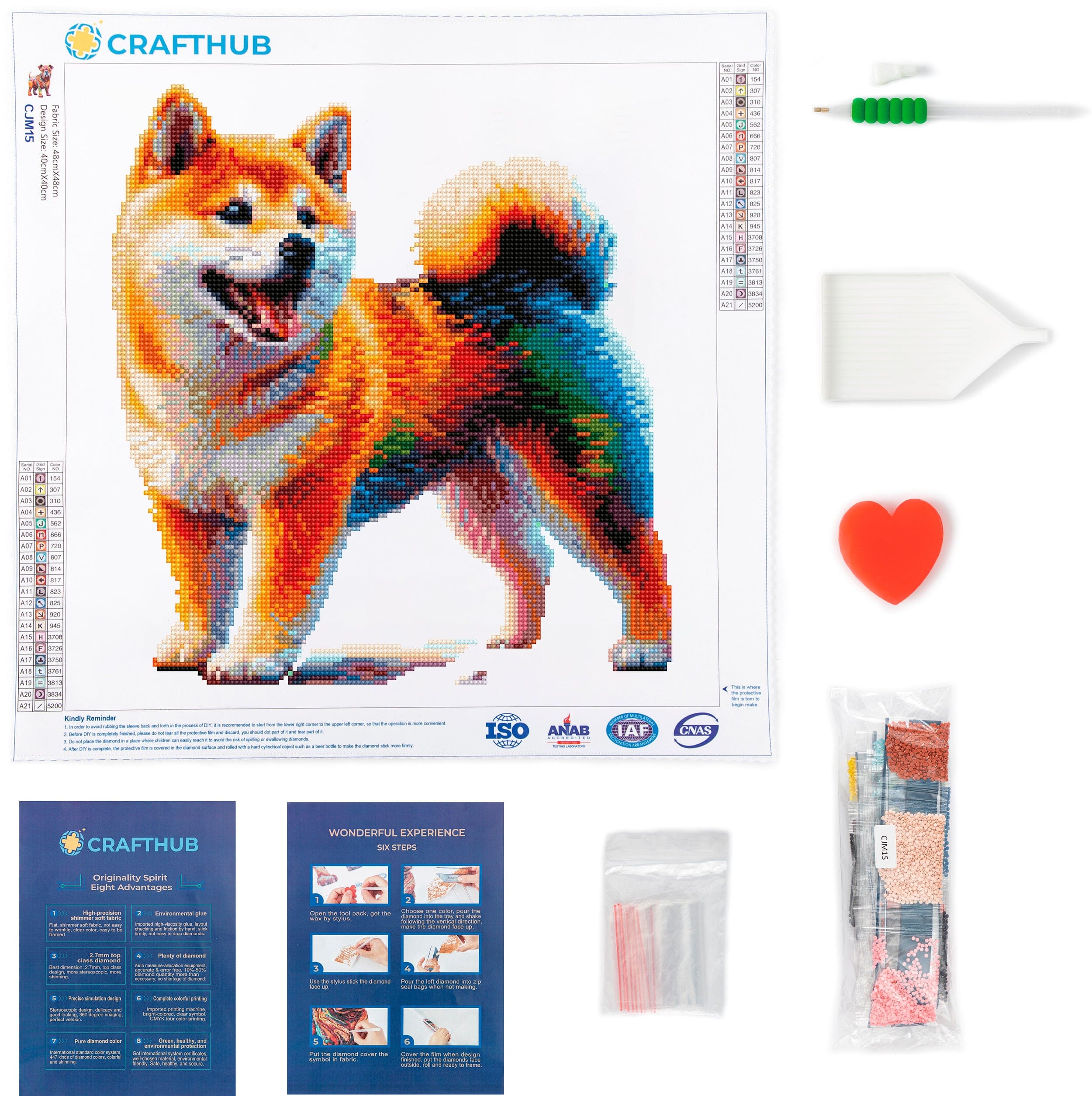 柴犬 - ダイヤモンドペインティングキット - Image 3