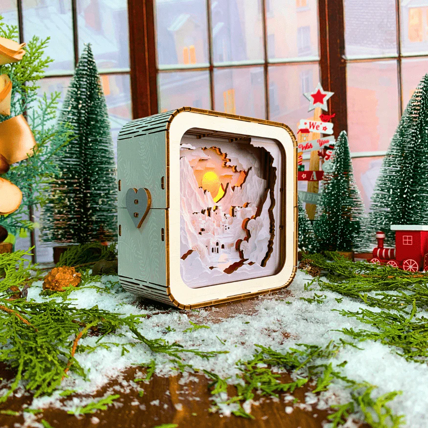 雪の沿岸 - 3Dパズルナイトランプ - Image 3