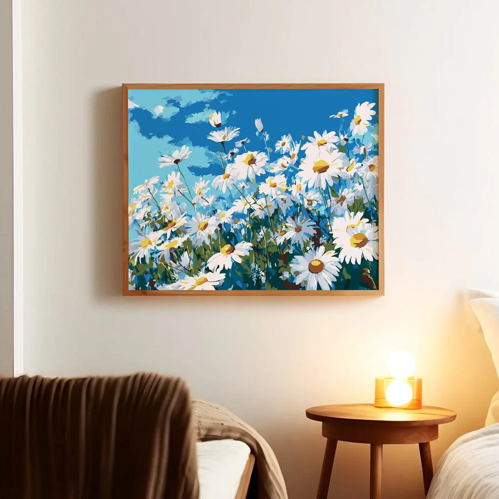 夏のデイジー - 数字で塗る絵画キット - Image 4