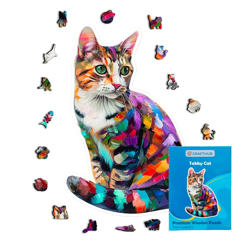 キジ猫 - 木製ジグソーパズル - Image 2