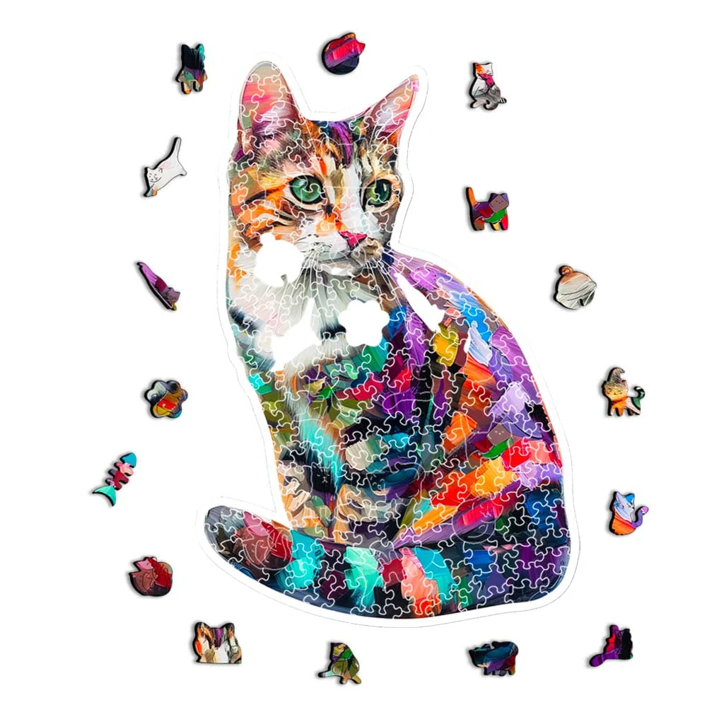 キジ猫 - 木製ジグソーパズル - Image 3
