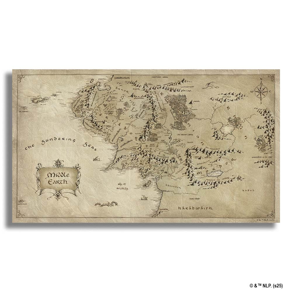 中つ国の大地図 - 木製ジグソーパズル - Image 3