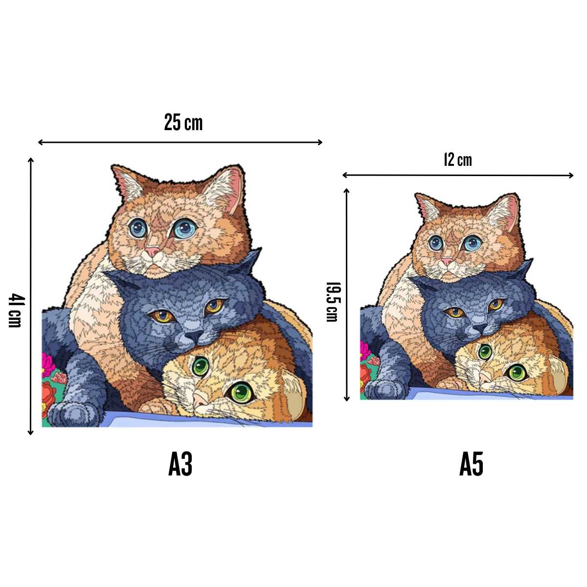 三匹の子猫 - ジグソーパズル - Image 3