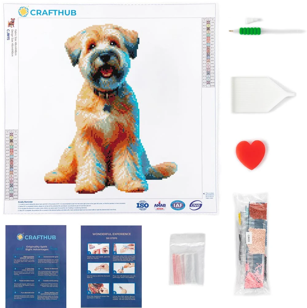 ウィーテン・テリア犬 - ダイヤモンドペインティング キット - Image 3