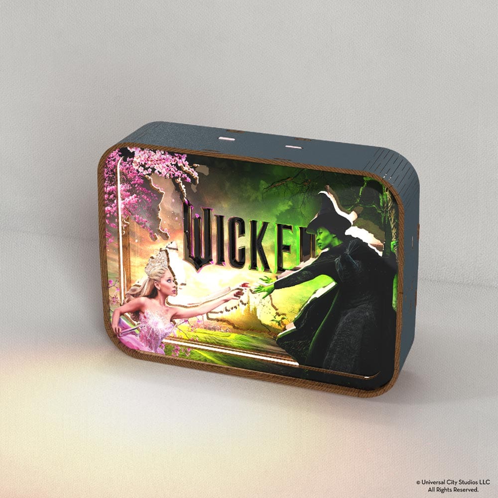 ウィキッド - 3D DIY 木製パズル ナイトランプ - Image 3